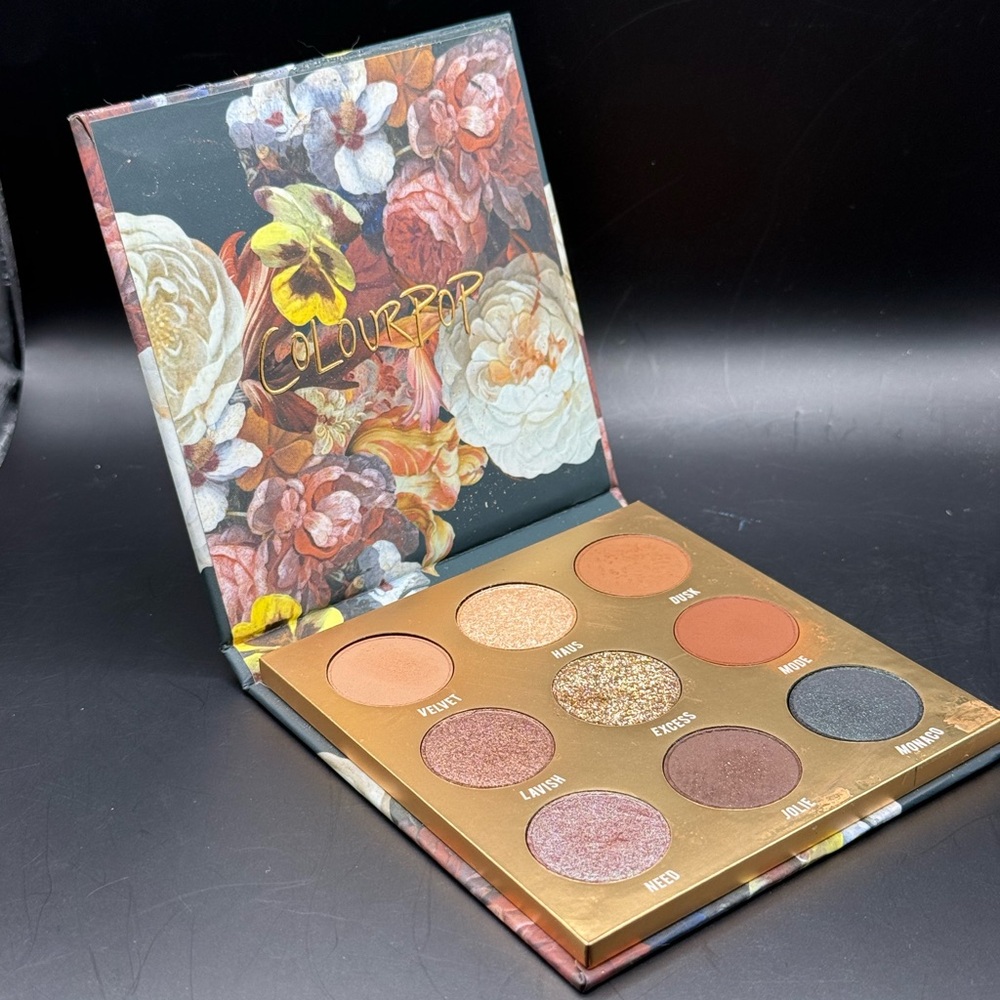 Colourpop Gold and Brown Eyeshadow Palette with Warm Tones